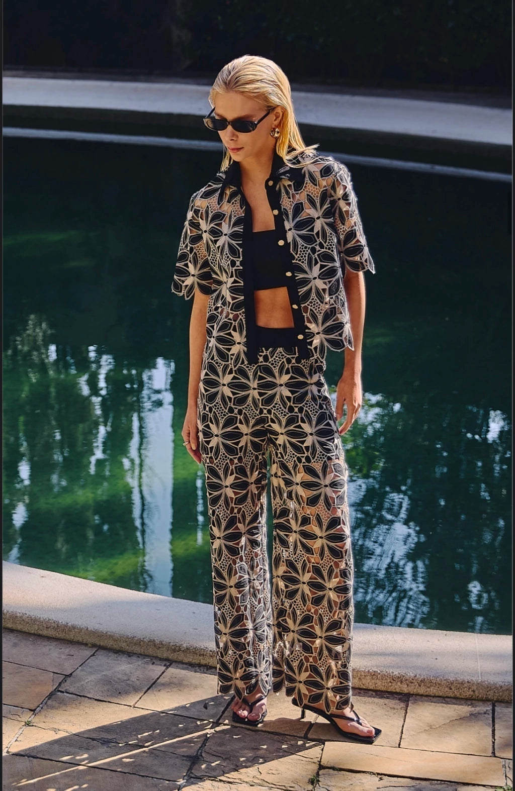 Conjunto Preto Guipir - Dot