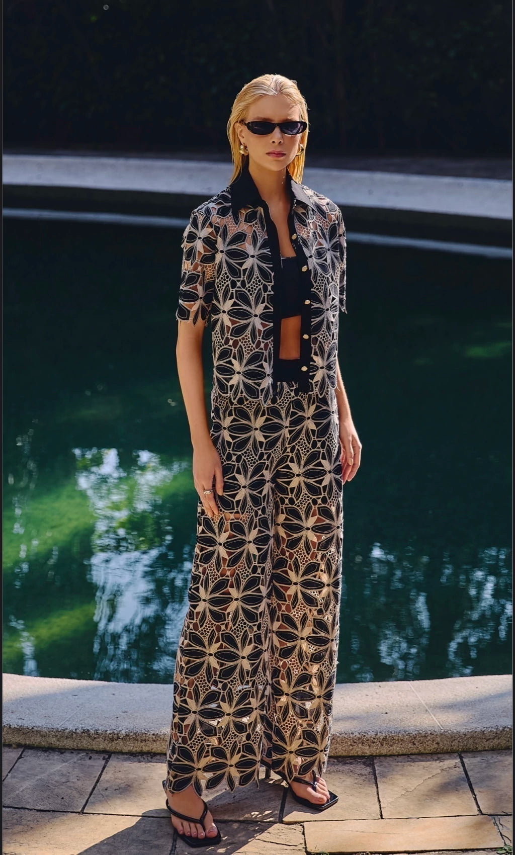 Conjunto Preto Guipir - Dot