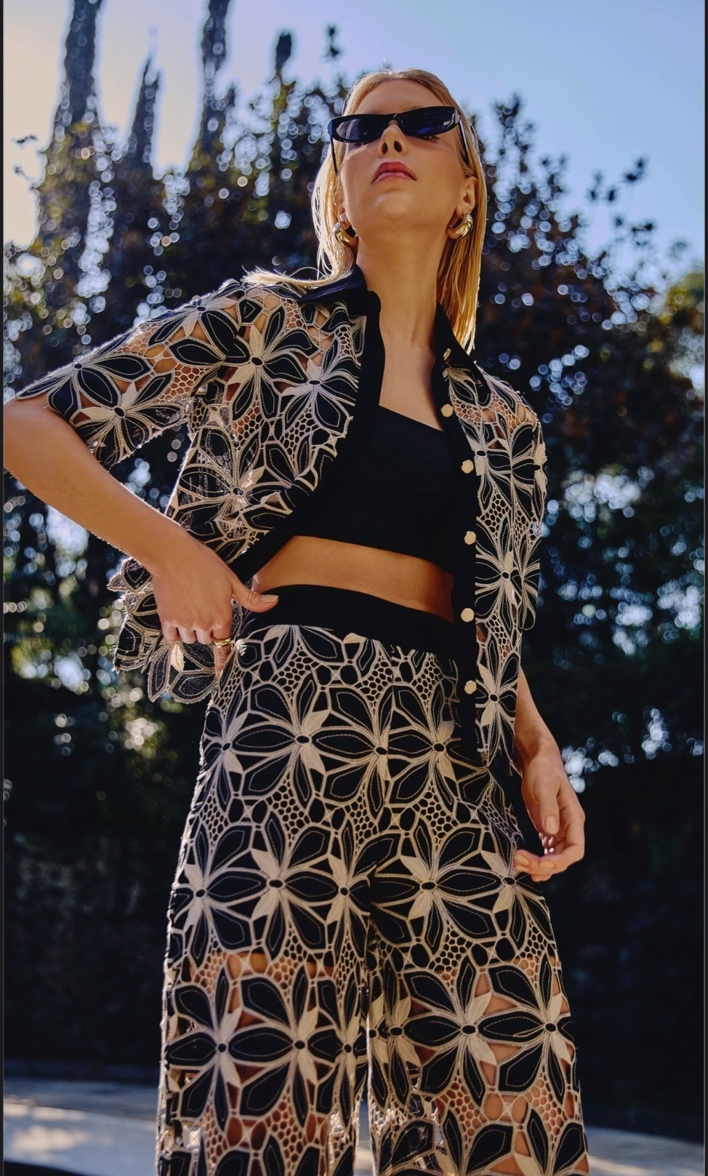 Conjunto Preto Guipir - Dot