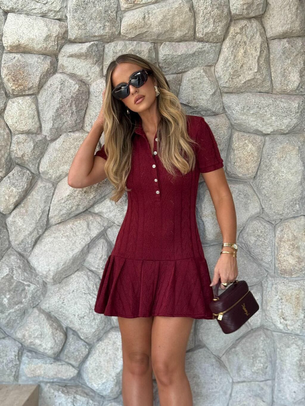 Vestido Vinho Isis
