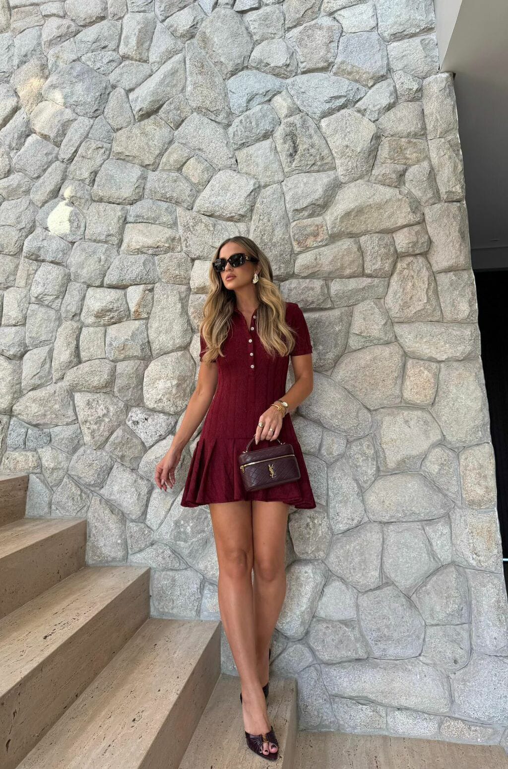 Vestido Vinho Isis