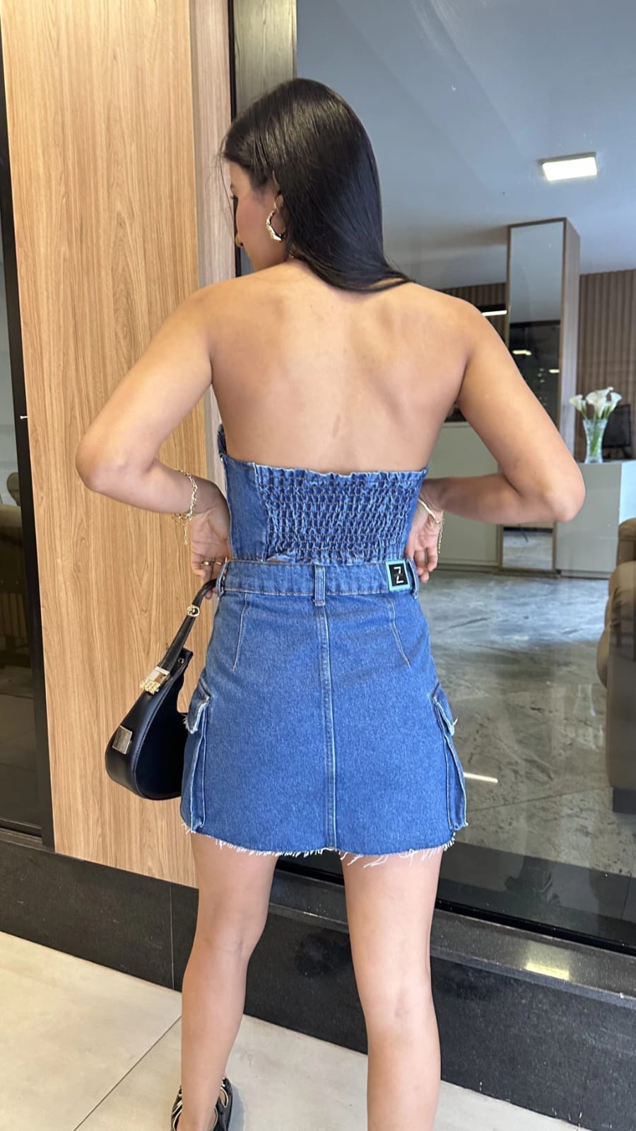 Saia Jeans Cargo Martine