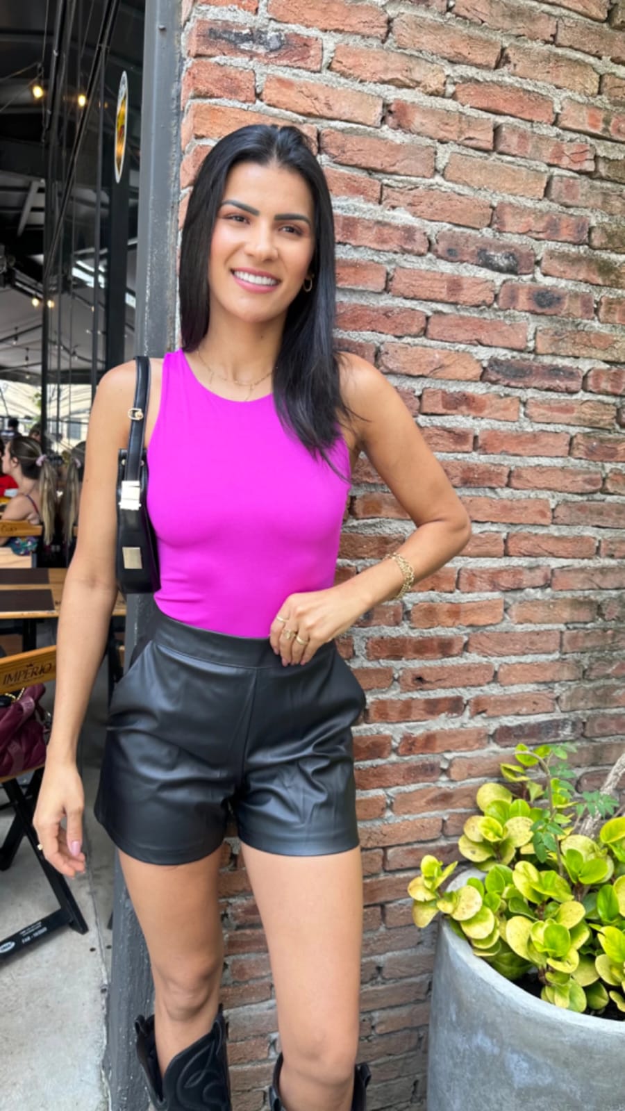 Short de Couro Lori