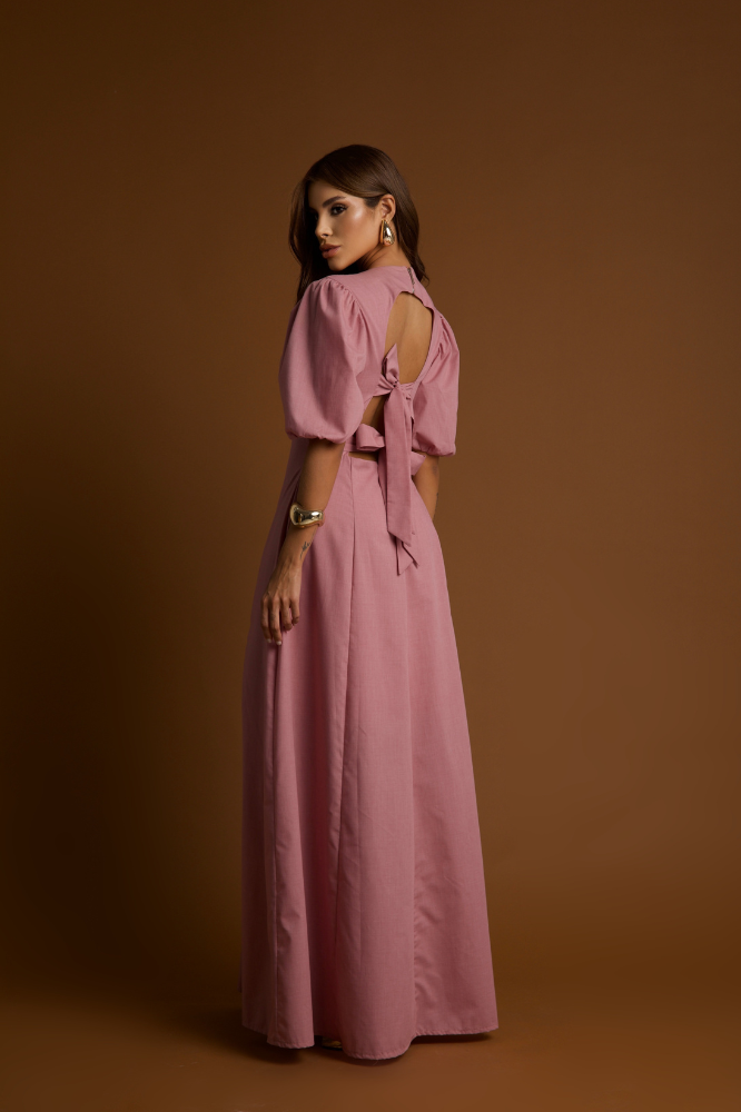 Vestido Longo Camponesa Katy Algodão Doce